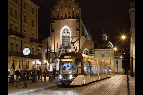 The tram will be test running with passengers for three months.